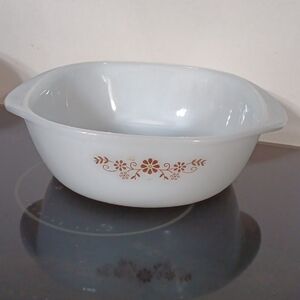 Elegant White Floral Serving Bowl